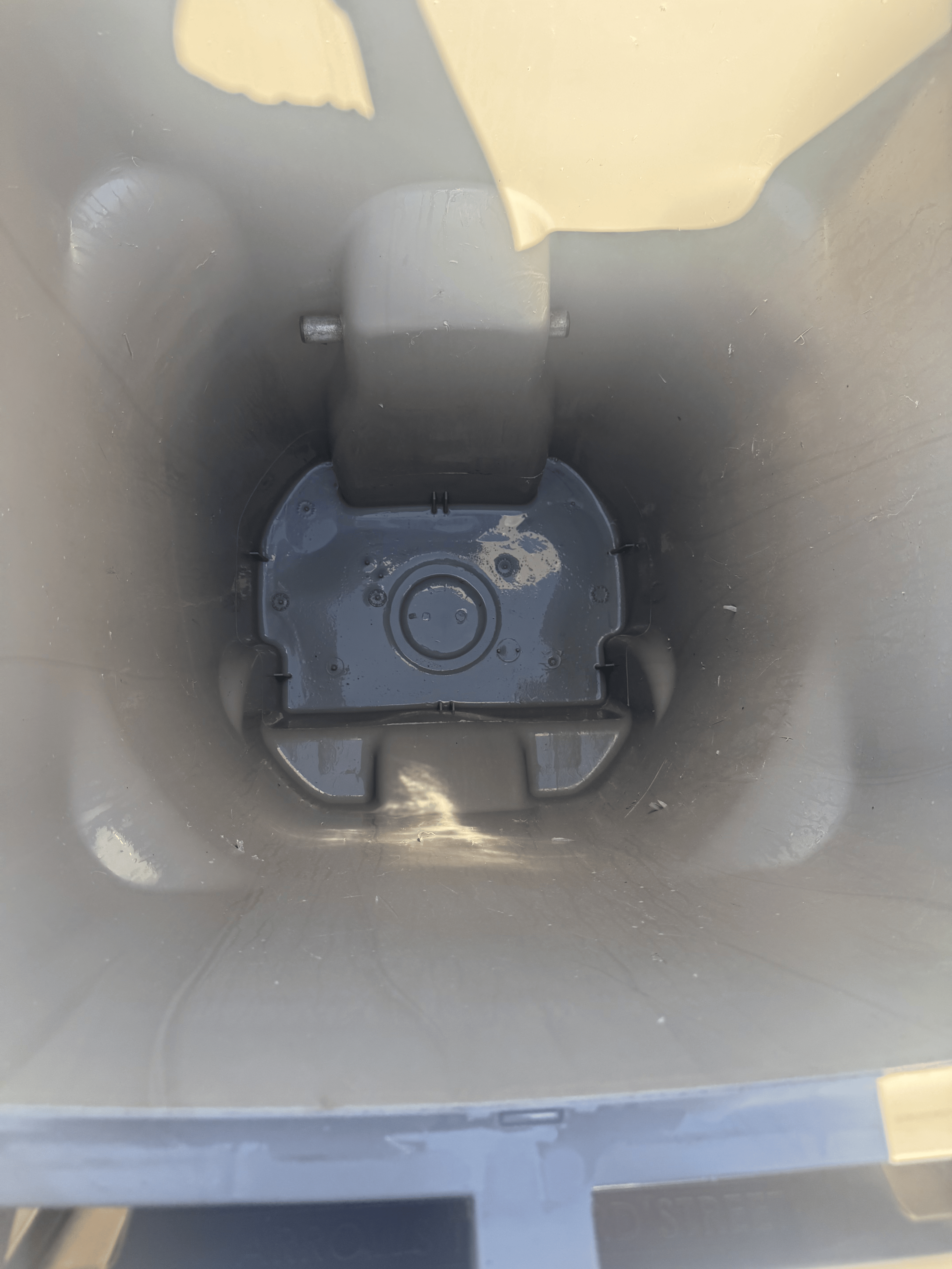 Sparkling Clean Trash Bin Interior